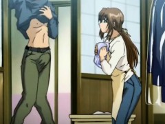 Anime Chick Gets Ass Spanked And Gives Bj