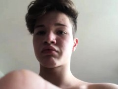 Danish 18yo Home Alone Boy - Cock+cum+dancing+banana Show