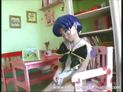 Puppet Monika undressing