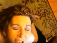 My amateur wife 15yrs compiltation of facials part 1.