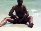 jerking off at the beach