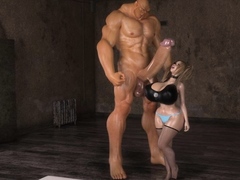3D Ogres On Teeny Babes!