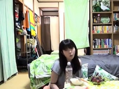 Asian japanese amateur has deep throat