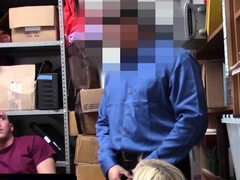 Blonde Teen Caught Stealing Get Fucked In The Backroom