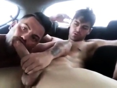 Hot Latino Blowjob In Car