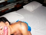 Thai teen hooker fucked after a shower