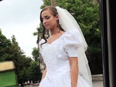 Horny bride Amirah gets banged by dude